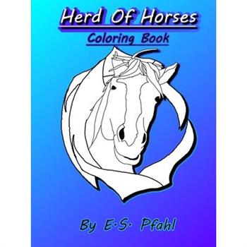 Herd of Horses Coloring Book