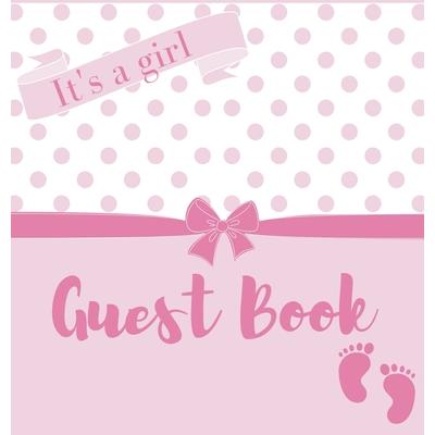 It’s a girl, baby shower guest book (Hardback)