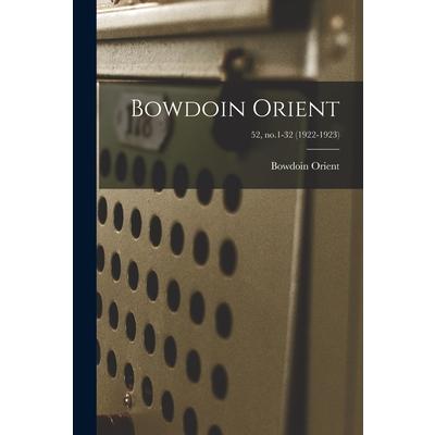 Bowdoin Orient; 52, no.1-32 (1922-1923)