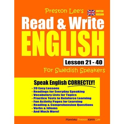 Preston Lee's Read & Write English Lesson 21 - 40 For Swedish Speakers (British Version) | 拾書所