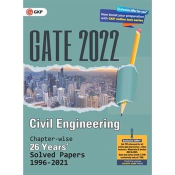 GATE 2022 Civil Engineering - 26 Years Chapter-wise Solved Papers (1996-2021)