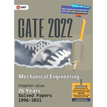 GATE 2022 Mechanical Engineering - 26 Years Chapter-wise Solved Papers (1996-2021)