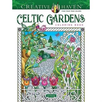 Creative Haven Celtic Gardens Coloring Book