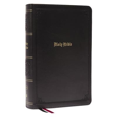 Kjv, Personal Size Large Print Single-Column Reference Bible, Leathersoft, Black, Red Letter, Comfort Print