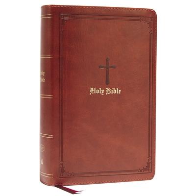 Kjv, Personal Size Large Print Single-Column Reference Bible, Leathersoft, Brown, Red Letter, Comfort Print