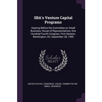 SBA’s Venture Capital Programs