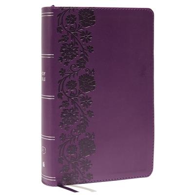 Kjv, Personal Size Large Print Single-Column Reference Bible, Leathersoft, Purple, Red Letter, Comfort Print