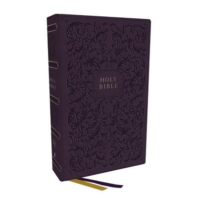KJV Holy Bible, Center-Column Reference Bible, Leathersoft, Purple, 73,000＋ Cross References, Red Letter, Comfort Print: King James Version