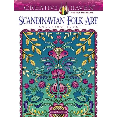 Creative Haven Scandinavian Folk Art Coloring Book | 拾書所