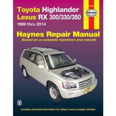 Toyota Highlander Lexus RX 300/330/350 Automotive Repair Manual