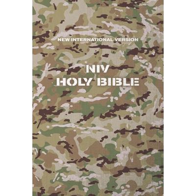 Niv, Holy Bible, Compact, Paperback, Military Camo, Comfort Print