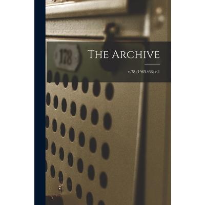 The Archive; v.78 (1965/66) c.1