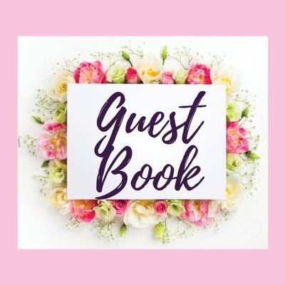 Premium Guest Book - Bouquet of Roses - For any occasion - 80 Premium color pages - 8.5 x8.5