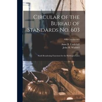 Circular of the Bureau of Standards No. 603