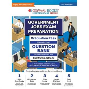 Oswaal Government Exams Question Bank Graduation Pass Quantitative Aptitude for 2024 Exam