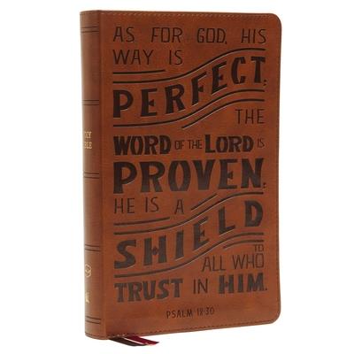 Nkjv, Personal Size Reference Bible, Verse Art Cover Collection, Leathersoft, Tan, Red Letter, Comfort Print