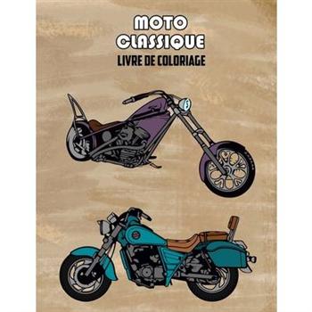 Moto Classique Livre de Coloriage