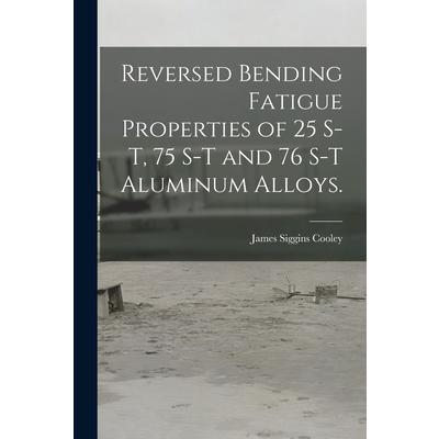 Reversed Bending Fatigue Properties of 25 S-T, 75 S-T and 76 S-T Aluminum Alloys.