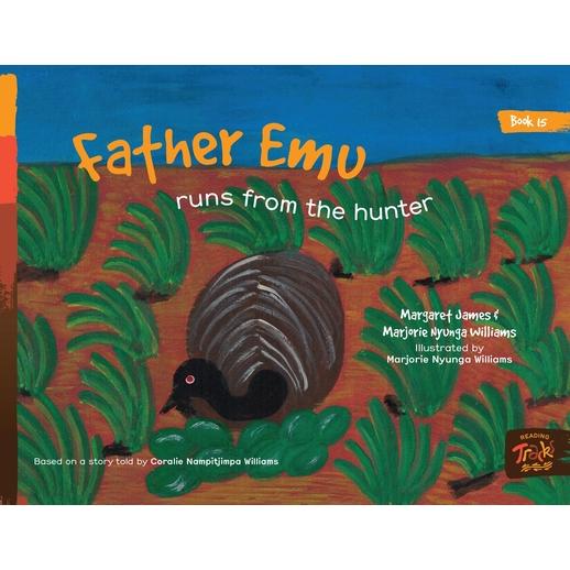 Father Emu runs from the hunter
