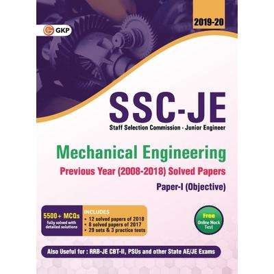 SSC JE Mechanical Engineering for Junior Engineers Previous Year Solved Papers (2008-18), 2018-19 for Paper I