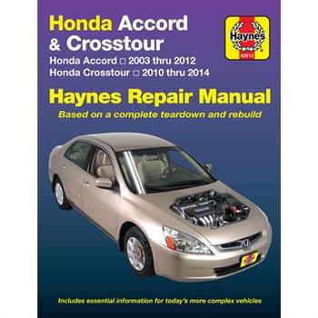 Haynes Honda Accord & Crosstour Repair Manual