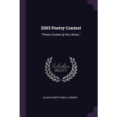 2003 Poetry Contest