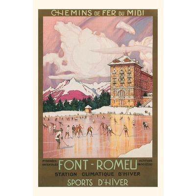 Vintage Journal Font-Romeu, France Travel Poster