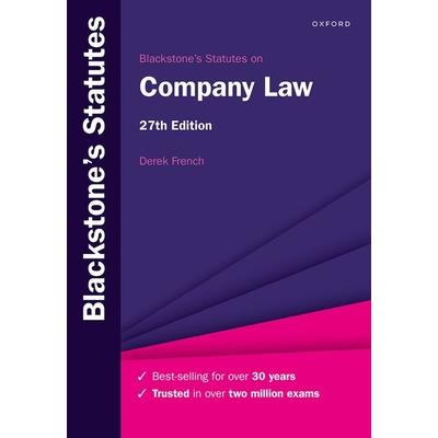 Blackstone’s Statutes on Company Law