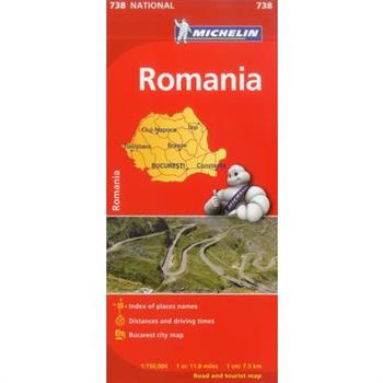Michelin Map 738 Romania