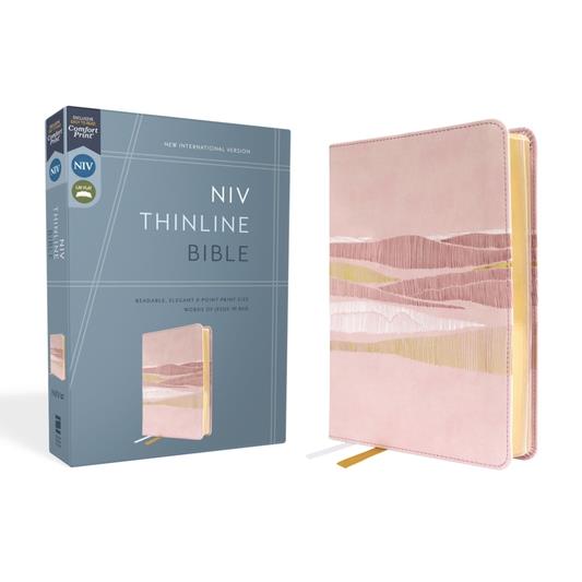Niv, Thinline Bible, Leathersoft, Pink, Red Letter, Comfort Print