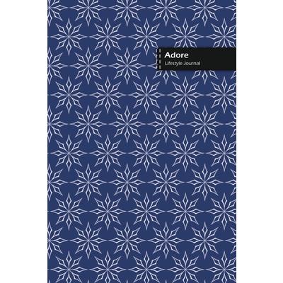 Adore Lifestyle Journal, Blank Write-in Notebook, Dotted Lines, Wide Ruled, Size (A5) 6 x