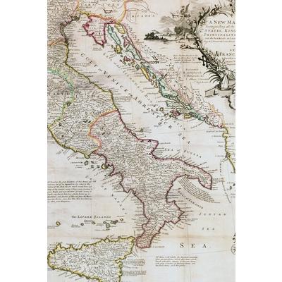 1714 Map of Italy - A Poetose Notebook / Journal / Diary (50 pages/25 sheets)