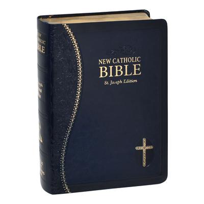 New Catholic Bible Med. Print Dura Lux (Blue)