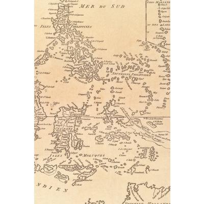 1781 Map of Indonesia, the Philippines, and Malaysia - A Poetose Notebook / Journal / Diary (50 pages/25 sheets)