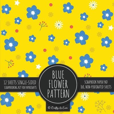 Blue Flower Pattern Scrapbook Paper Pad | 拾書所