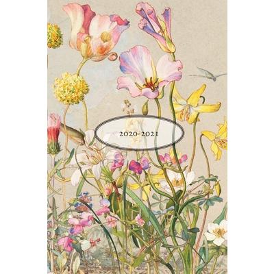 July 2020-July 2021 Academic Year Weekly and Monthly Planner Full of Inspirational Quotes Featuring a Flower Cover, Perfect Bound Like a 5.25 x 8 Book