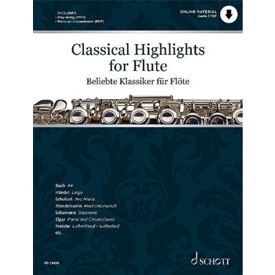 Classical Highlights for Flute Arranged for Flute and Piano (Via PDF Download)