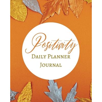 Positivity Daily Planner Journal - Pastel Orange Ginger Honey - Abstract Contemporary Modern Design - Art