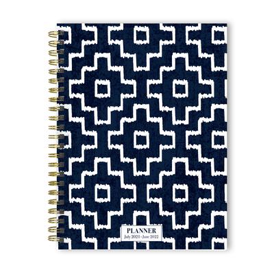 Cal 2022- Embroidered Blue Academic Year Planner