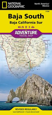 National Geographic Adventure Map Baja South
