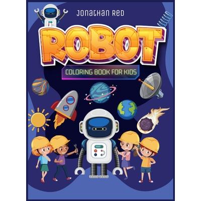 Robot coloring book for kids 4-8