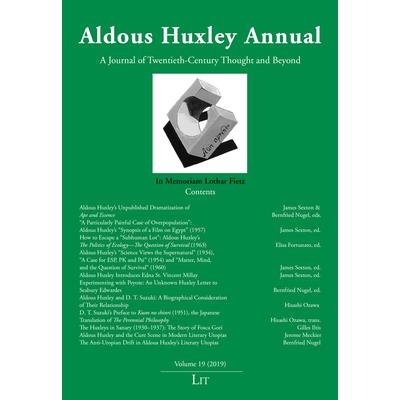 Aldous Huxley Annual, Volume 19