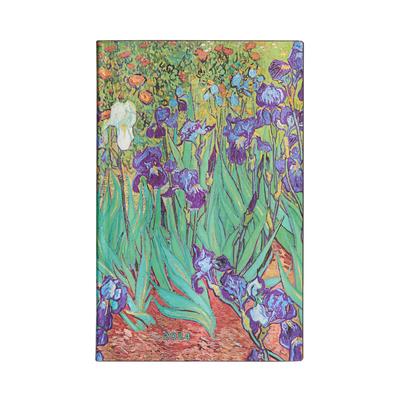 Paperblanks 2024 Van Gogh’s Irises 12-Month Flexi Maxi Horiztonal 176 Pg 100 GSM