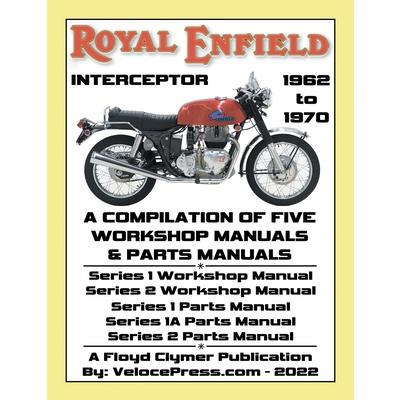 ROYAL ENFIELD 750cc INTERCEPTOR 1962 to 1970 WORKSHOP MANUALS & PARTS MANUALS COMPILATION - ALL MODELS | 拾書所