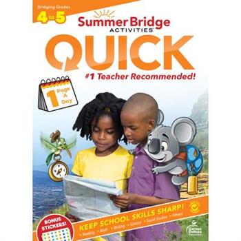 Summer Bridge Activities(r) Quick, Grades 4 - 5
