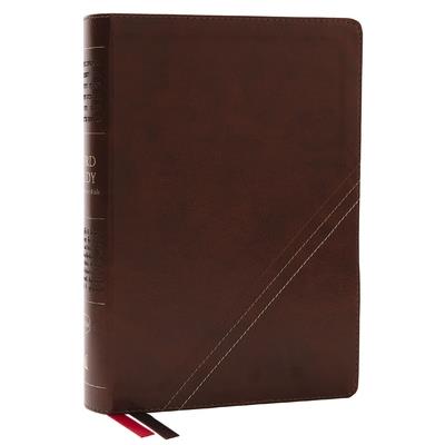 Nkjv, Word Study Reference Bible, Leathersoft, Brown, Red Letter, Comfort Print