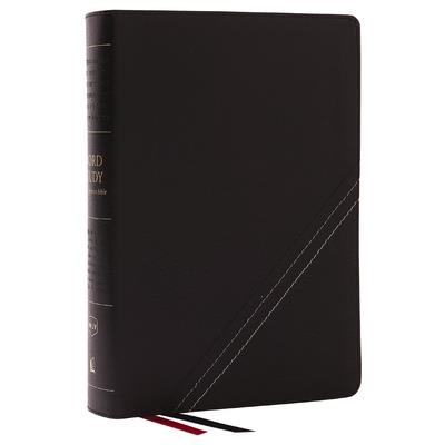 Nkjv, Word Study Reference Bible, Bonded Leather, Black, Red Letter, Comfort Print