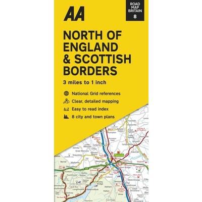 Road Map Britain: North of England & Scottish Borders | 拾書所