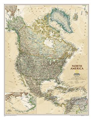 National Geographic: North America Executive Wall Map - Laminated (23.5 X 30.25 Inches) | 拾書所