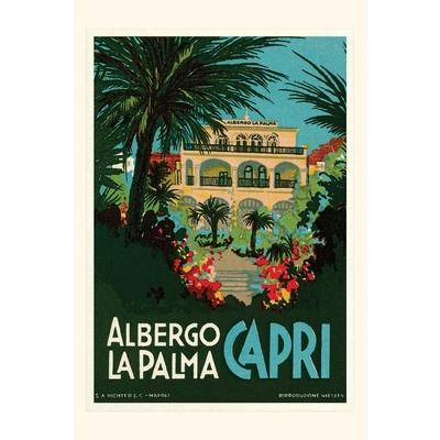Vintage Journal Capri Italy Travel Poster